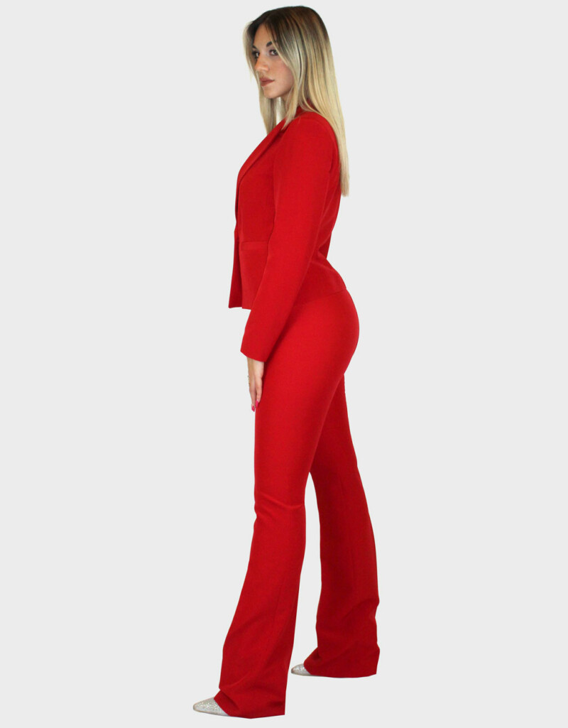 Tailleur rosso- Elizabeth Moda - immagine 2