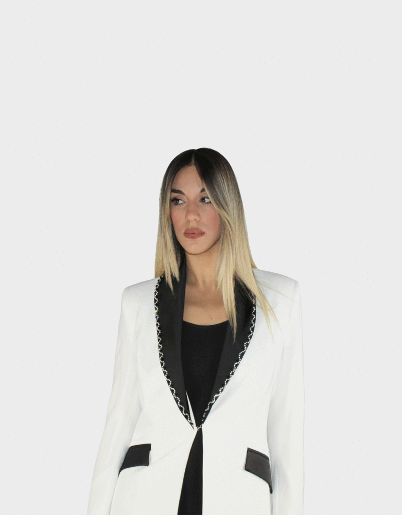 Completo tre pezzi bianco e nero - Paola Forti - immagine 3