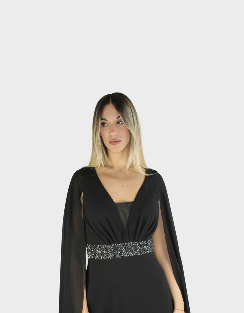 Abito lungo nero - Paola Forti - immagine 3