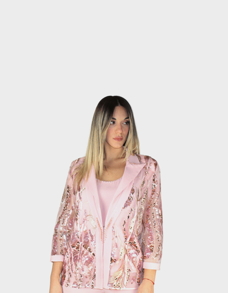 Completo tre pezzi rosa - Sharon - immagine 3