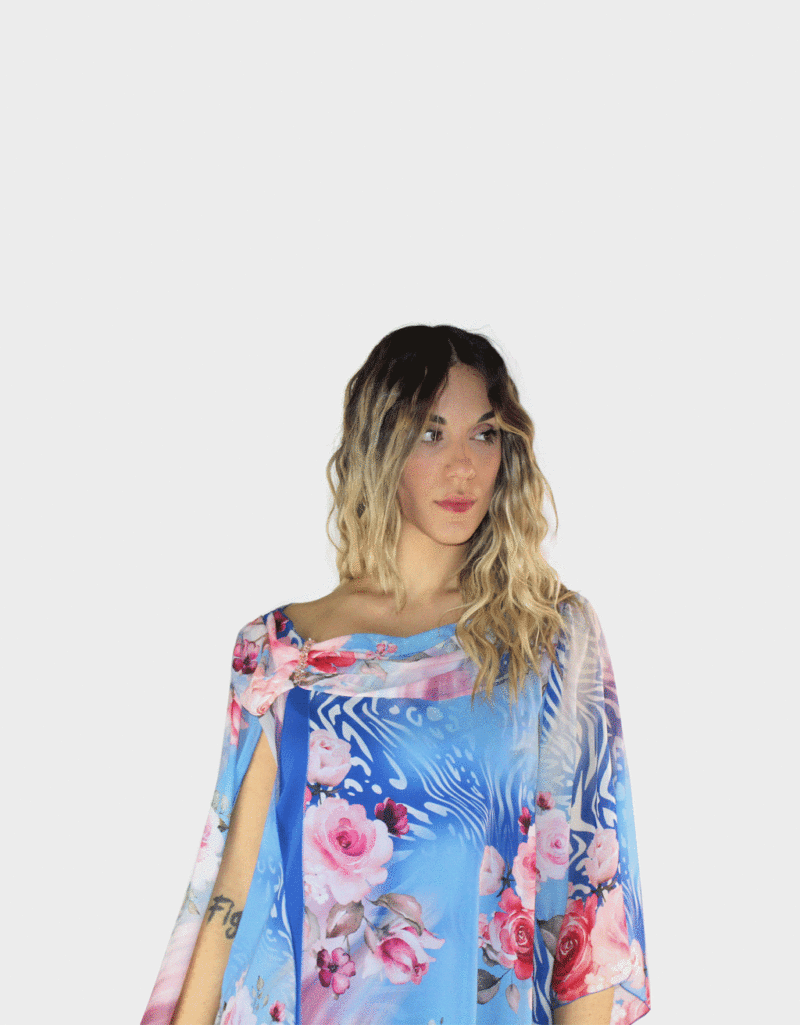 Completo due pezzi azzurro- Sharon - immagine 3