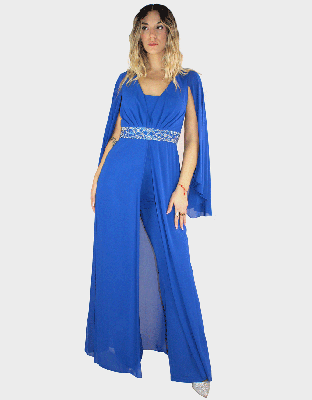 Tuta blu Paola Forti Collezione Cerimonia Elegante
