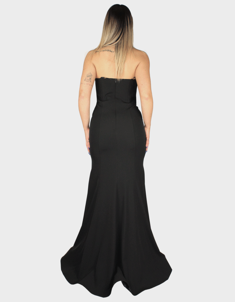 Abito lungo nero - Sharon - immagine 4