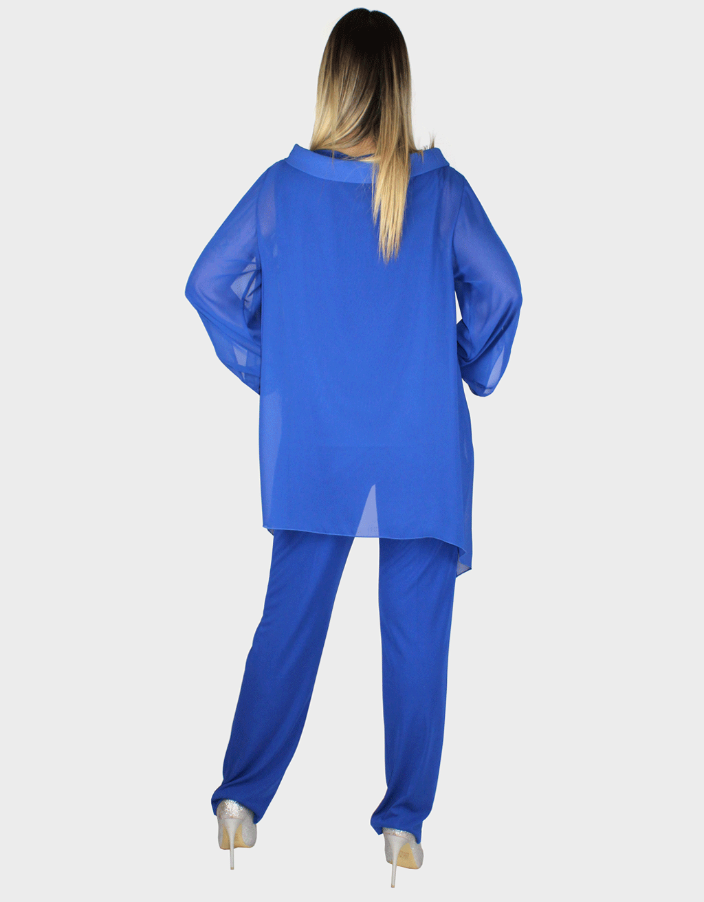 Authentics Kali Set Di 2 Ciotoline Portatutto In Plastica Blu Trasparente Per Trucco E Accessori