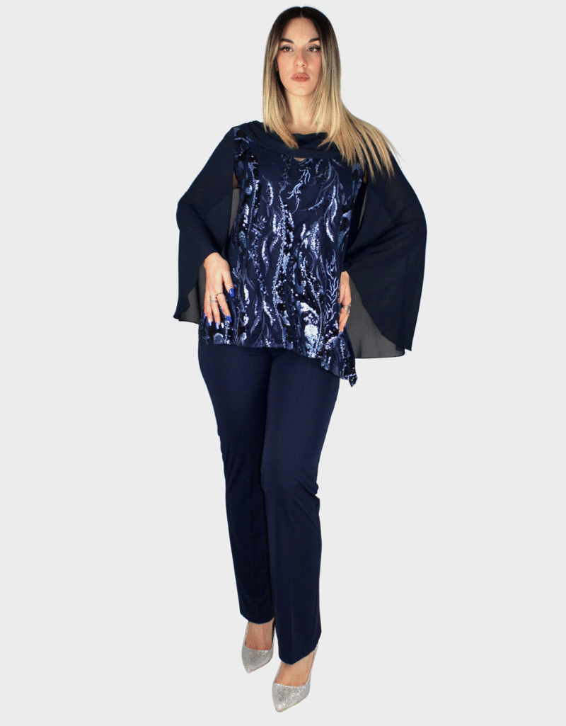 Completo due pezzi blu - Sharon