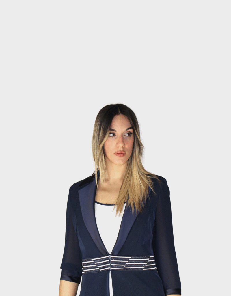 Completo tre pezzi blu notte - Paola Forti - immagine 3