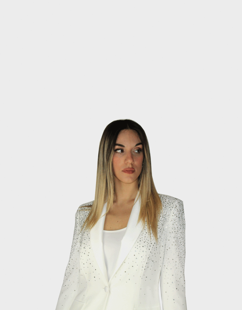 Completo tre pezzi bianco - Sharon - immagine 4