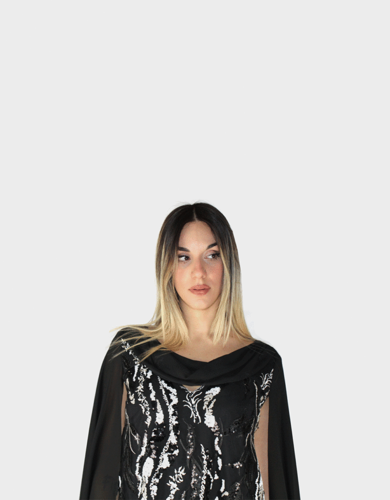 Completo due pezzi nero - Sharon - immagine 3