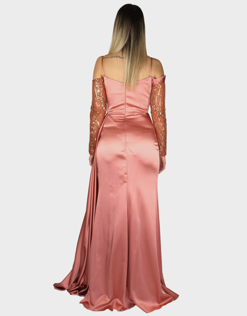 Abito lungo rosa - Elizabeth Moda - immagine 4