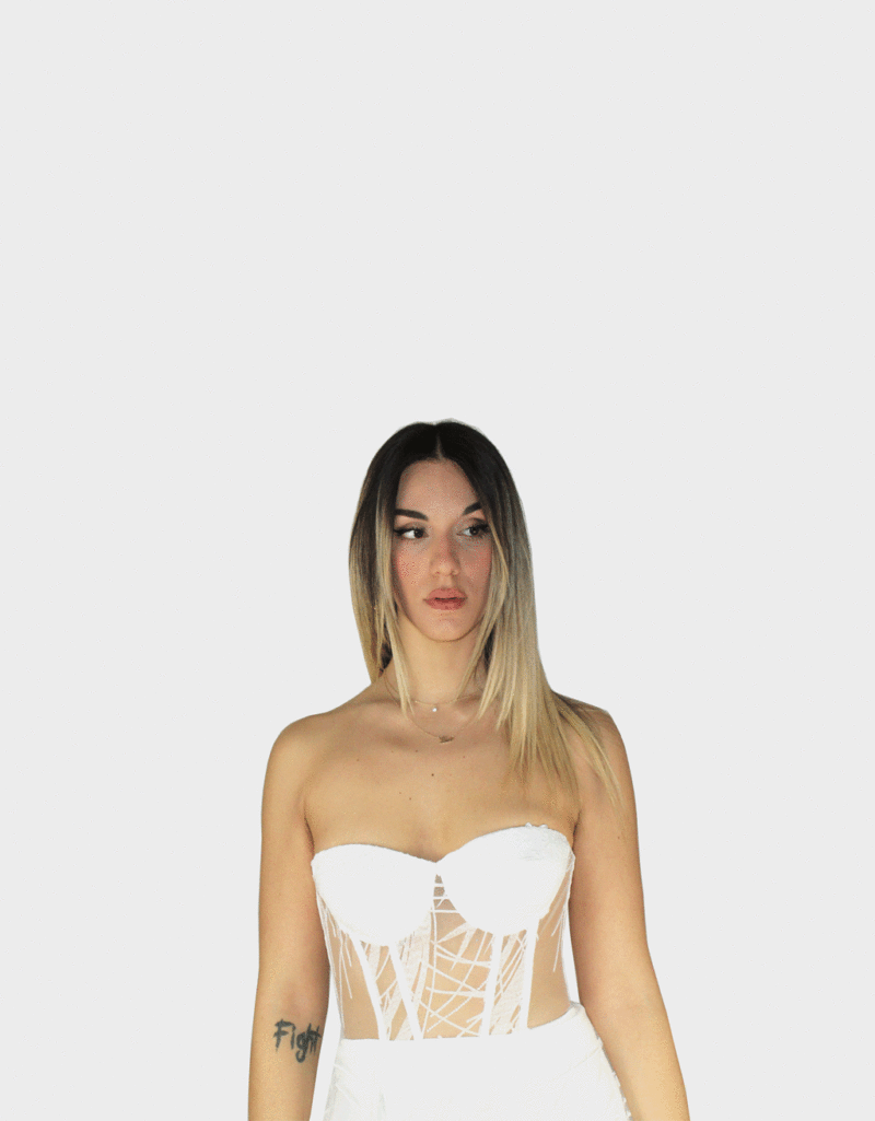 Abito bianco - Sharon - immagine 3