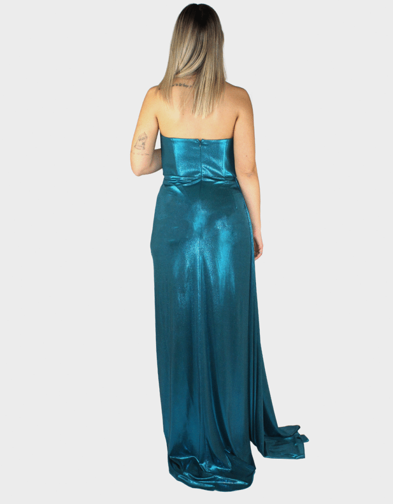Abito lungo verde - Elizabeth Moda - immagine 4