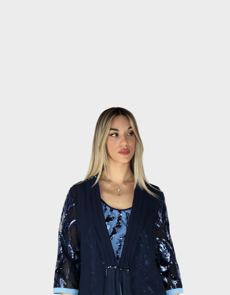 Completo tre pezzi blu - Paola Forti - immagine 3