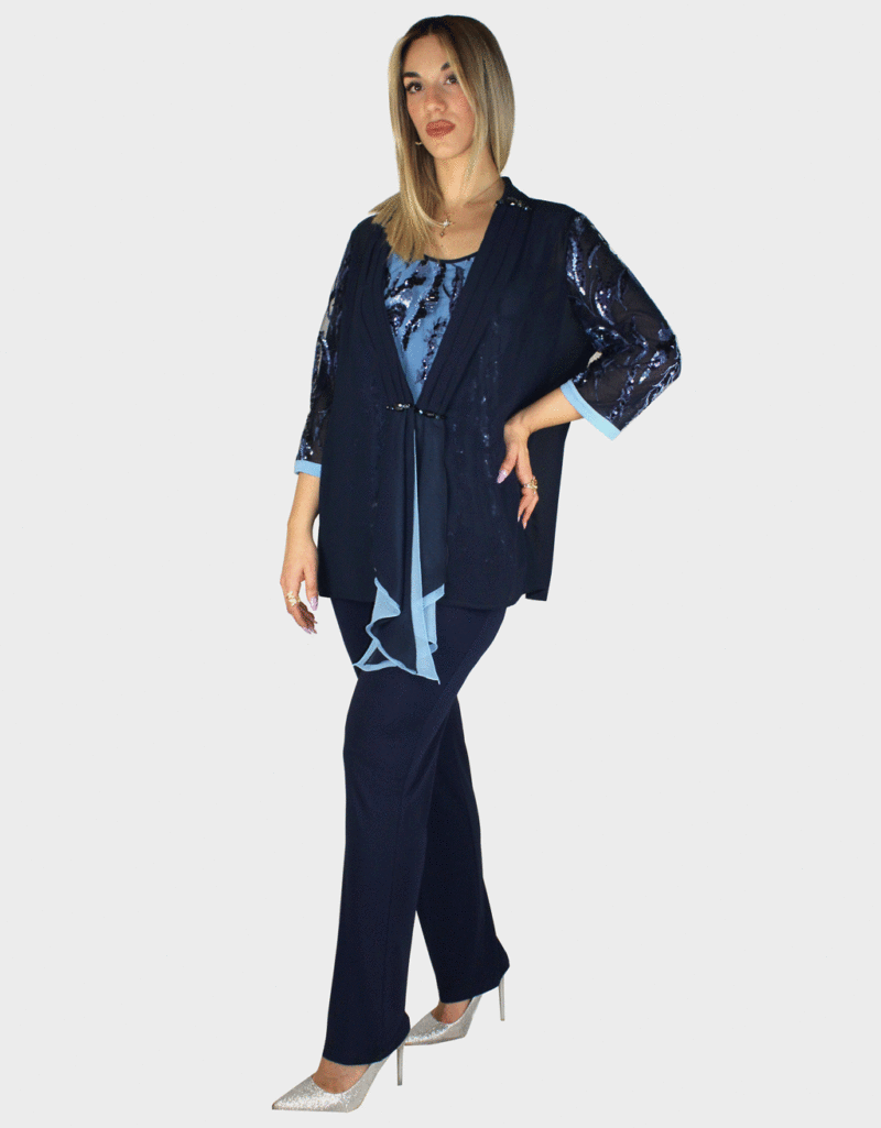 Completo tre pezzi blu - Paola Forti - immagine 2