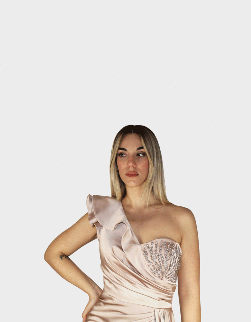 Abito lungo oro - Elizabeth Moda - immagine 3