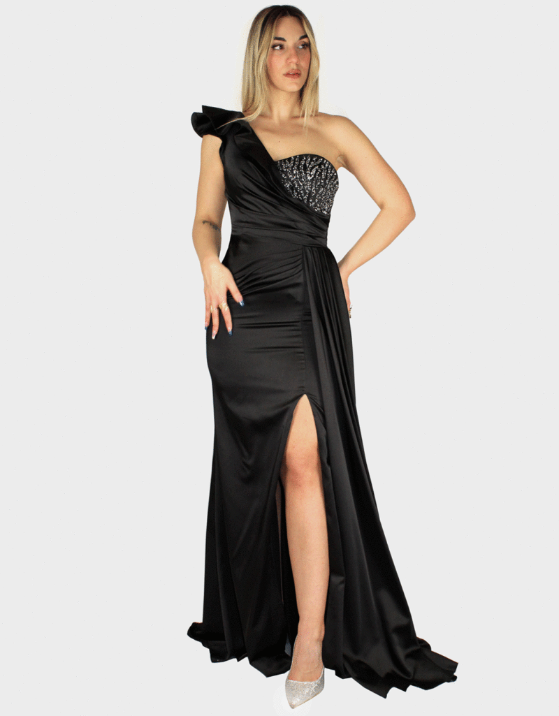 Abito lungo nero - Elizabeth Moda