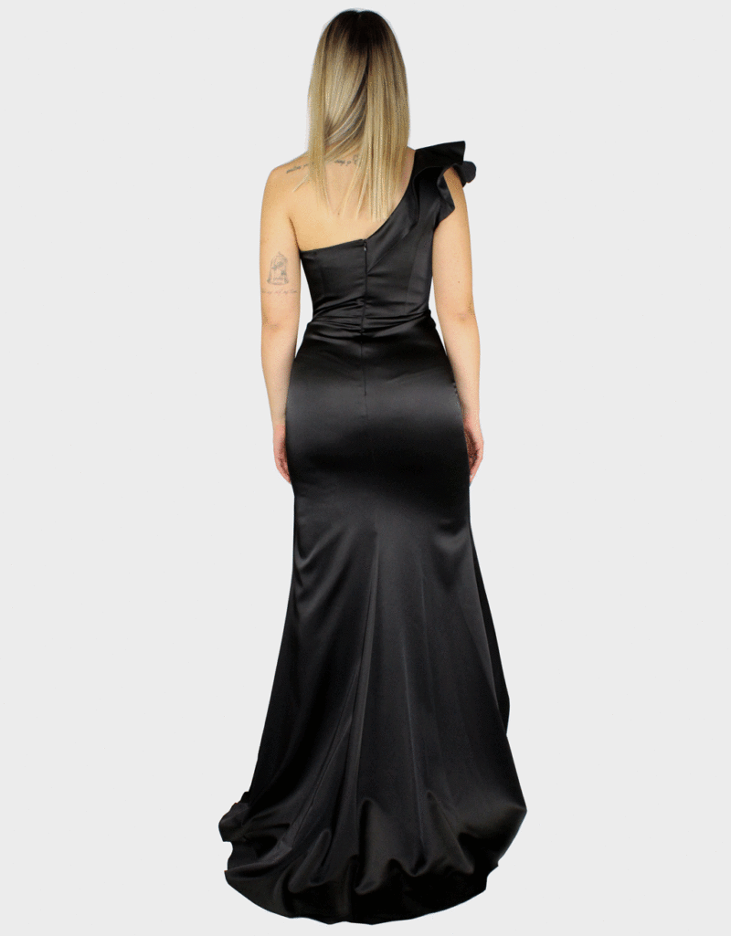 Abito lungo nero - Elizabeth Moda - immagine 4
