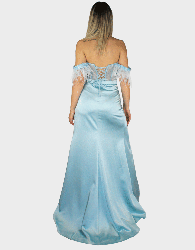 Abito azzurro - Elizabeth Moda - immagine 4