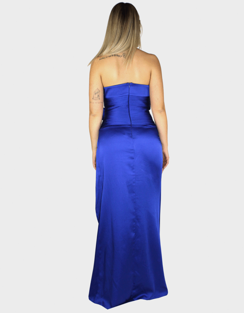 Abito lungo blu - Elizabeth Moda - immagine 4