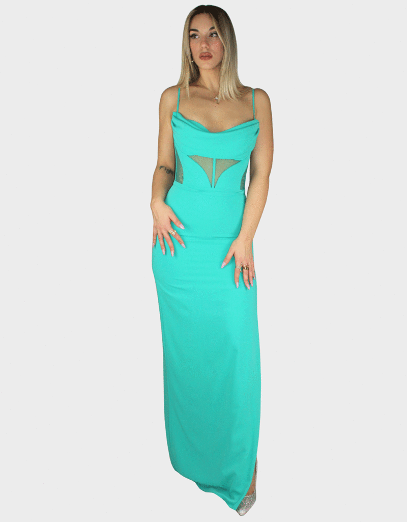Abito verde - Elizabeth Moda