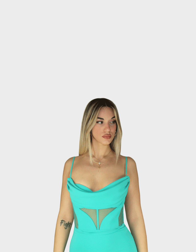 Abito verde - Elizabeth Moda - immagine 3