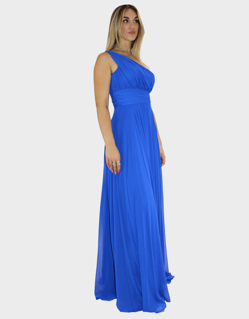 Abito lungo blu - Elizabeth Moda - immagine 2
