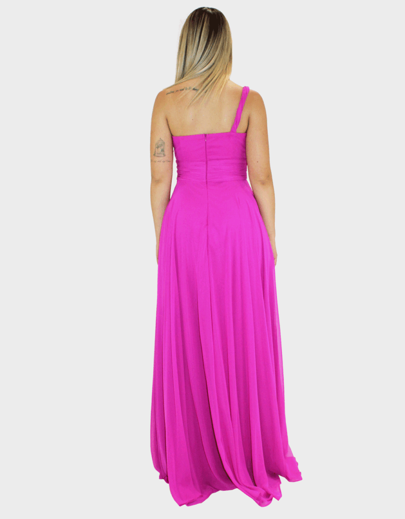 Abito lungo fucsia - Elizabeth Moda - immagine 4
