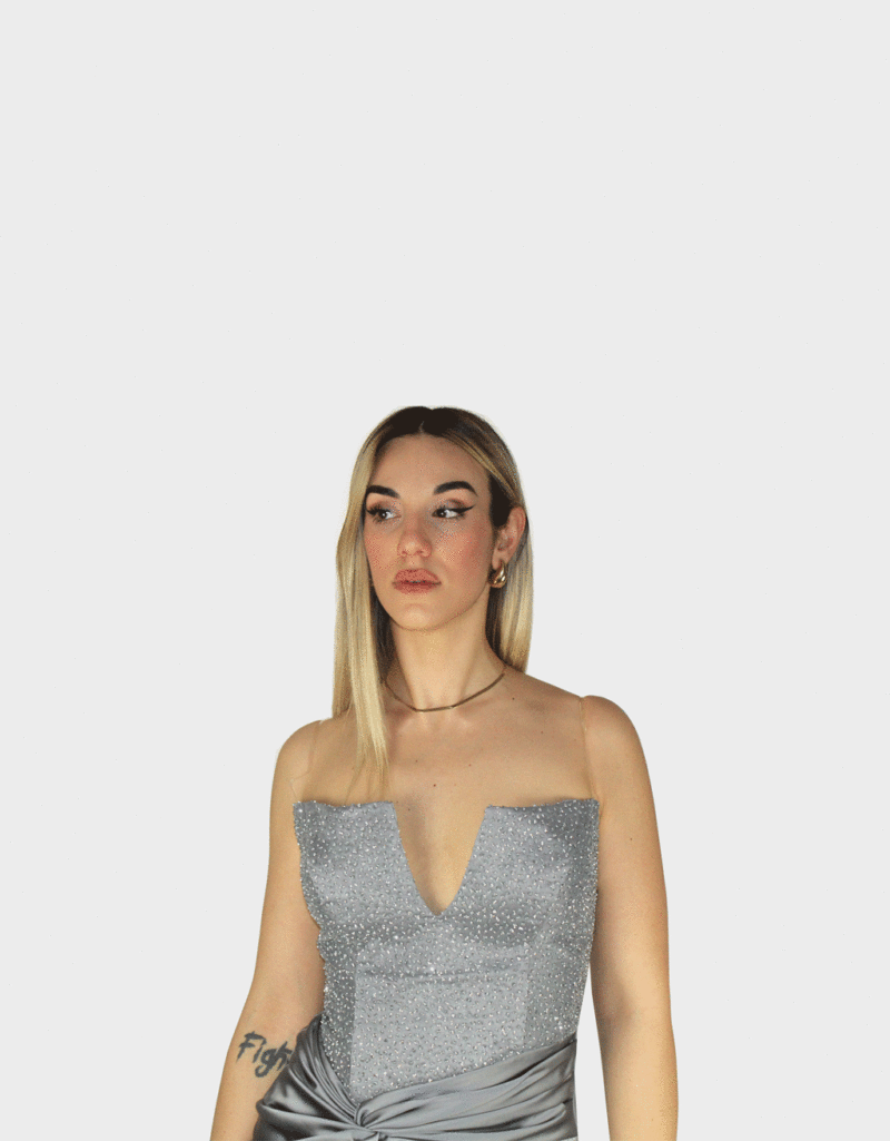 Abito argento - Elizabeth Moda - immagine 3