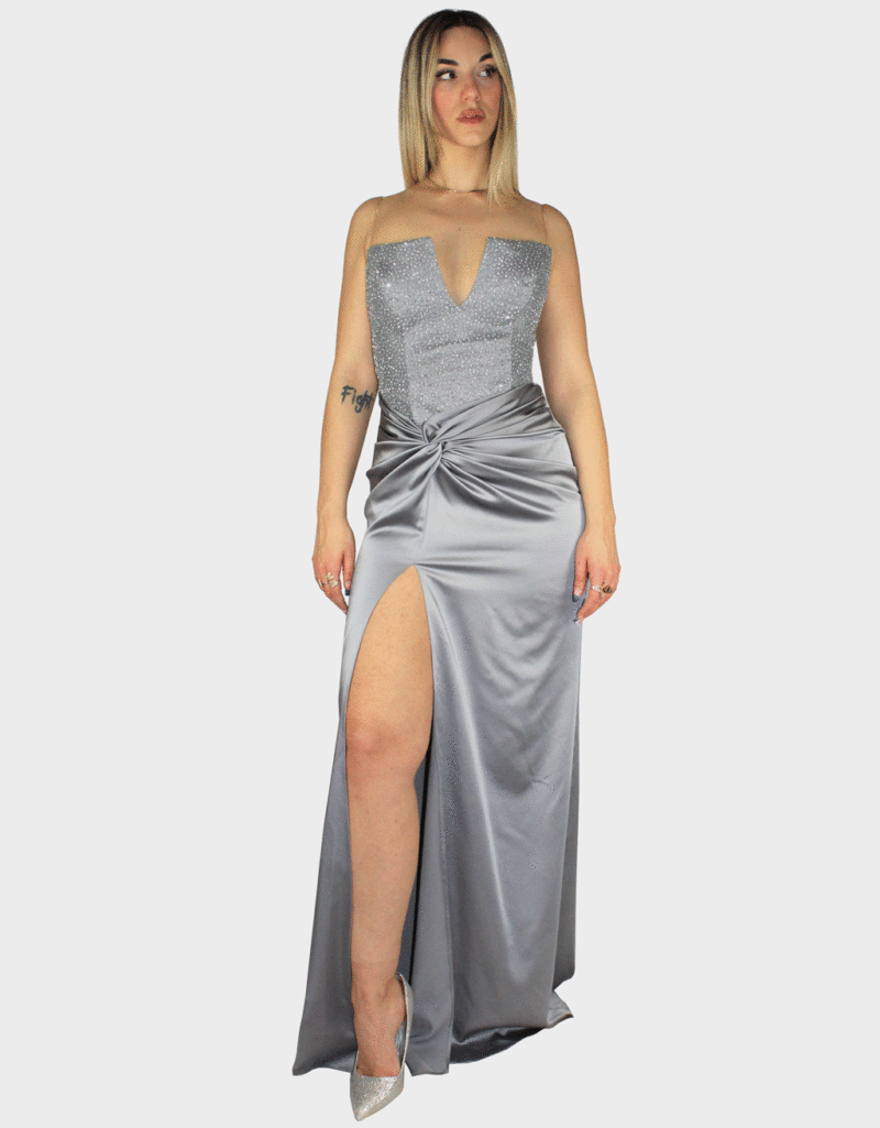 Abito argento - Elizabeth Moda