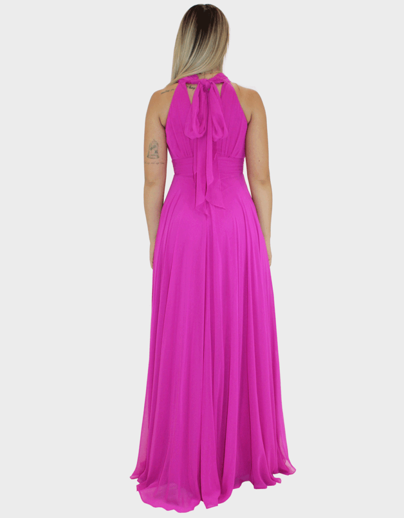 Abito lungo fucsia - Elizabeth Moda - immagine 4