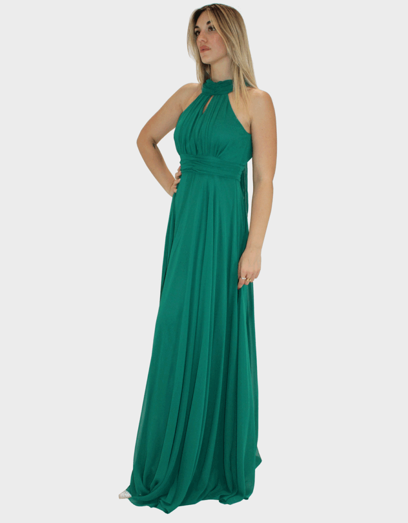 Abito lungo verde - Elizabeth Moda - immagine 2