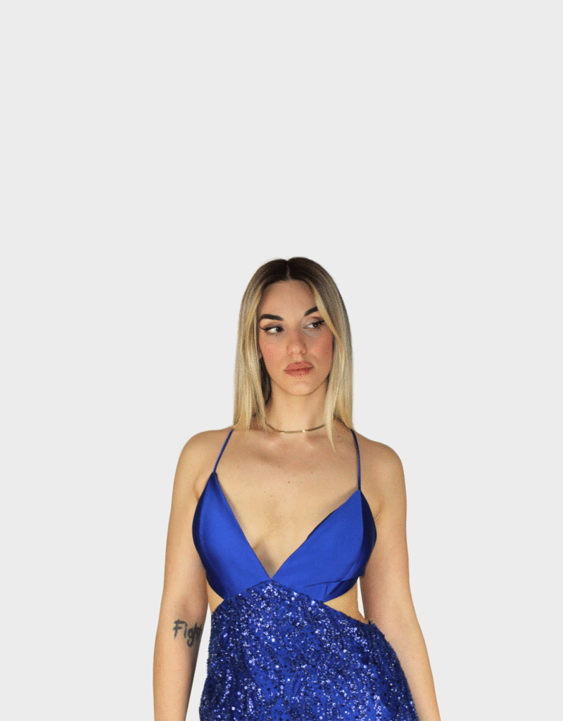 Abito blu - Elizabeth Moda - immagine 3