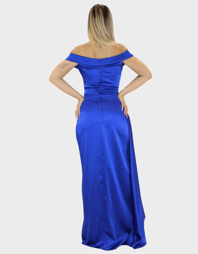 Abito lungo blu - Elizabeth Moda - immagine 4