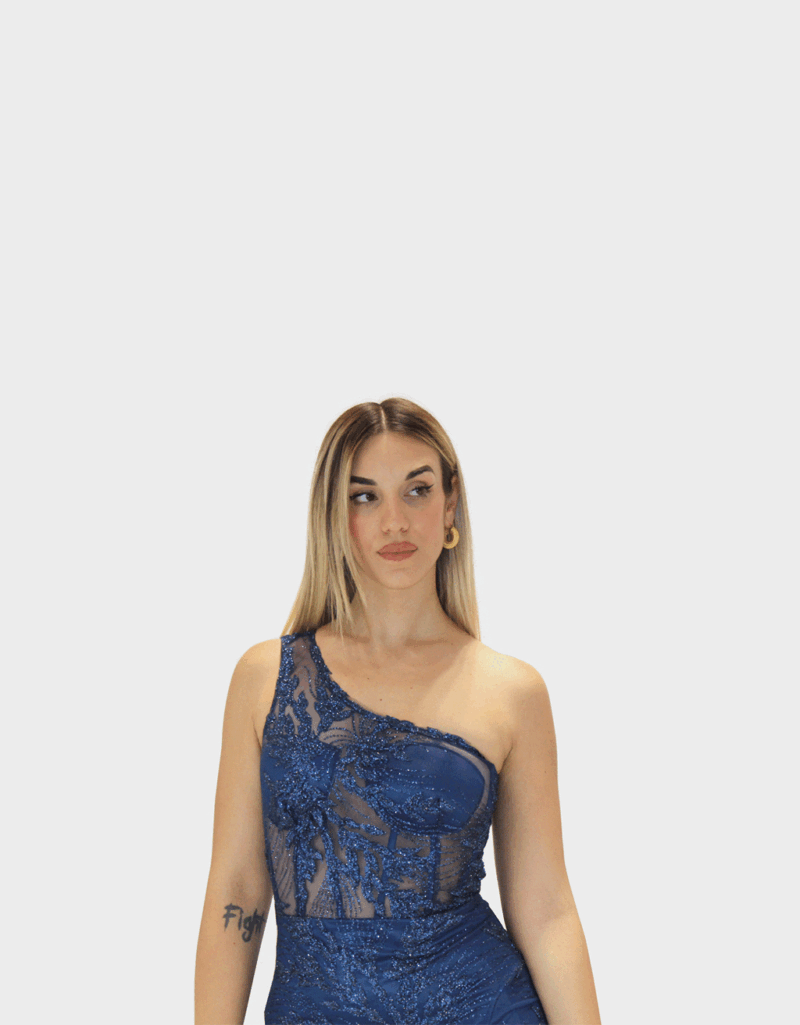 Abito blu - Elizabeth Moda - immagine 3
