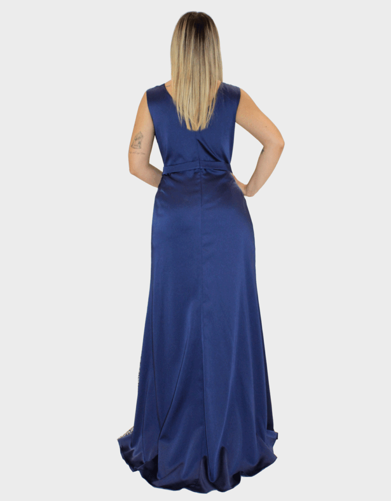 Abito lungo blu - Elizabeth Moda - immagine 4
