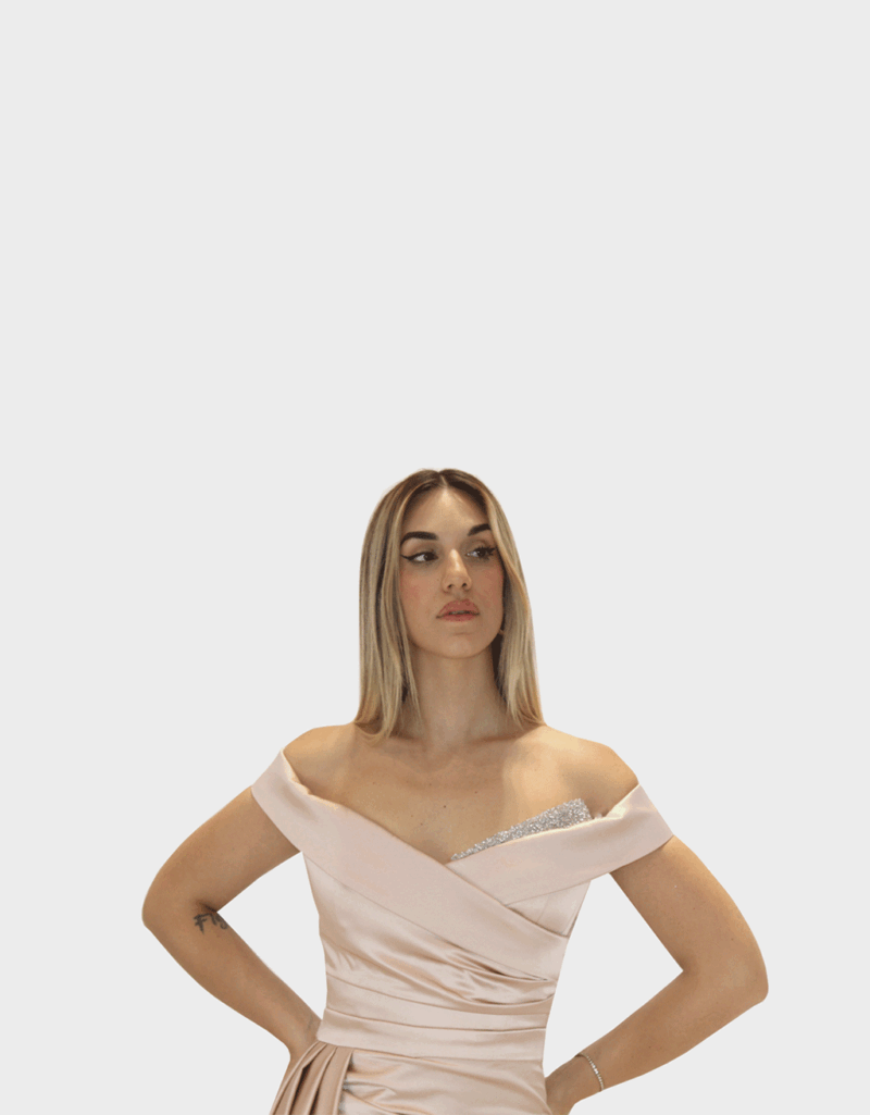 Abito lungo rosa - Elizabeth Moda - immagine 3