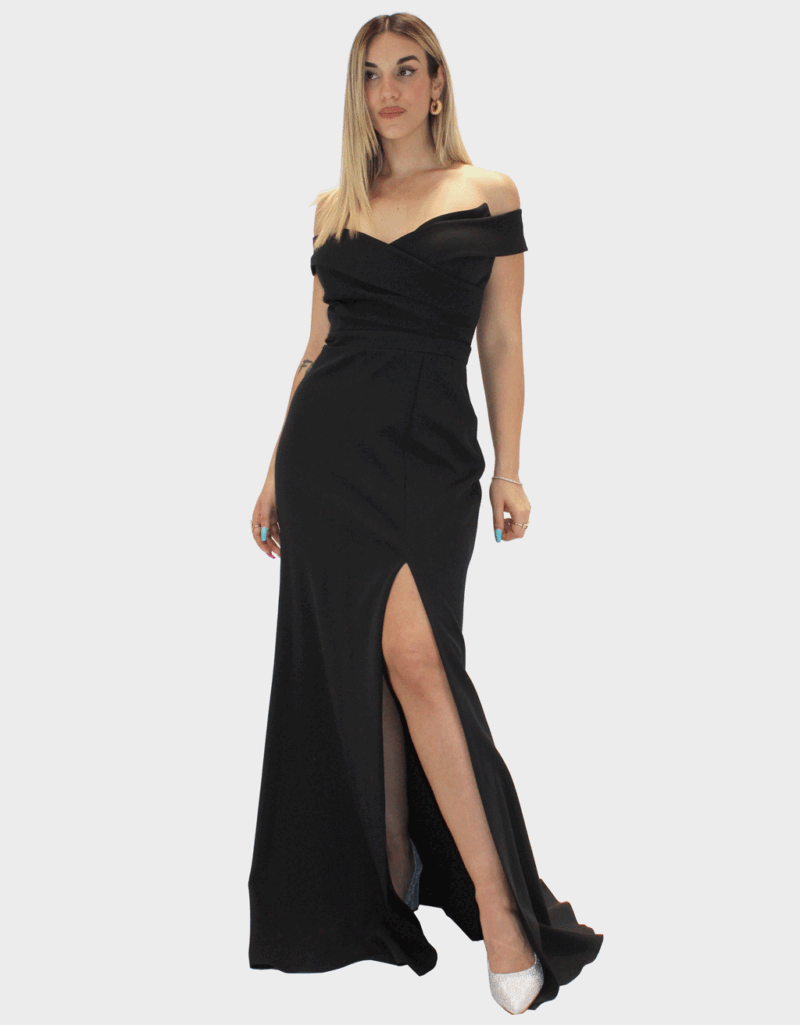 Abito lungo nero - Elizabeth Moda