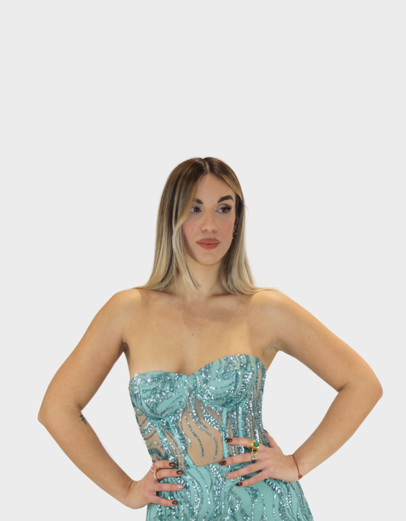 Abito verde - Sharon - immagine 4