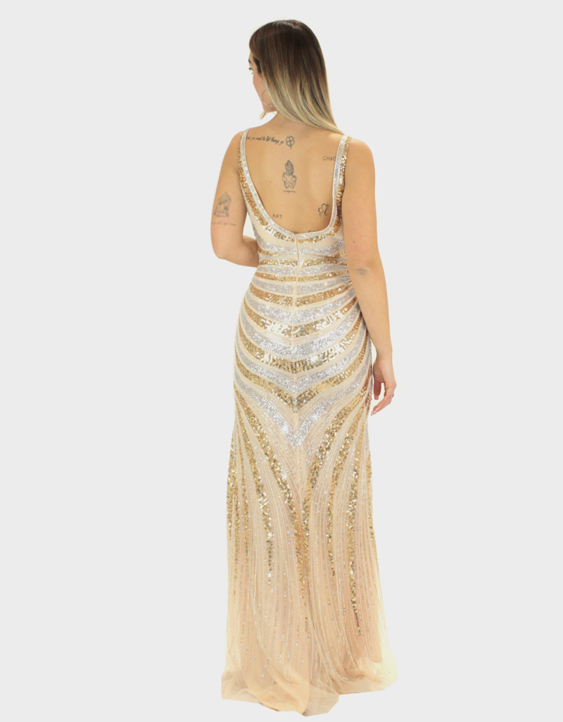 Abito oro - Elizabeth Moda - immagine 3
