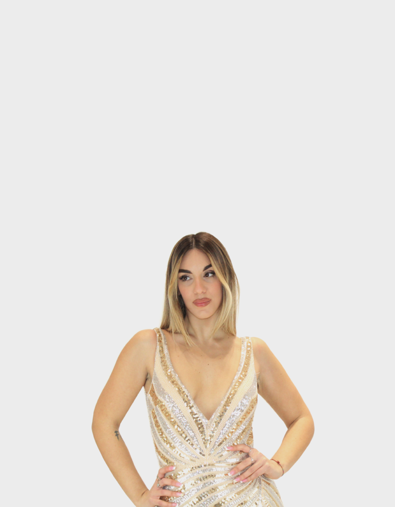Abito oro - Elizabeth Moda - immagine 4