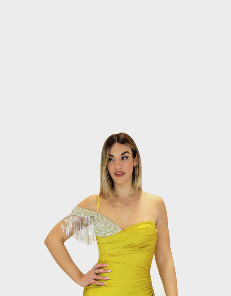 Abito verde lime - Elizabeth Moda - immagine 4