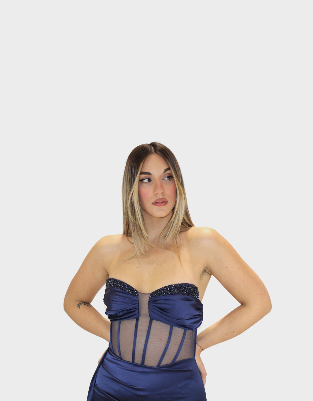 Abito blu - Elizabeth Moda - immagine 3