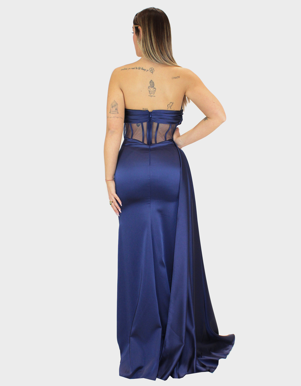 Abito blu - Elizabeth Moda - immagine 4