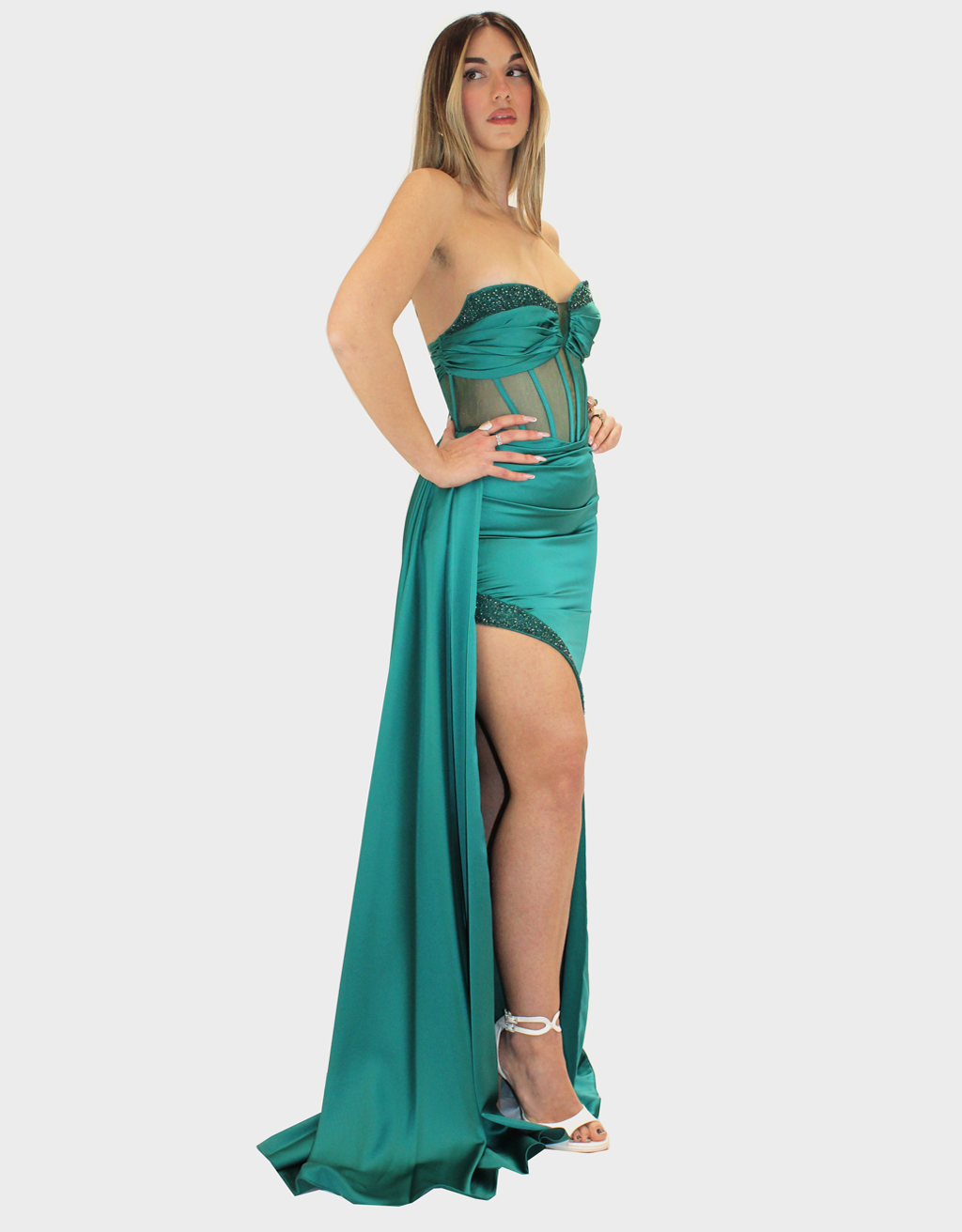 Abito verde - Elizabeth Moda - immagine 2