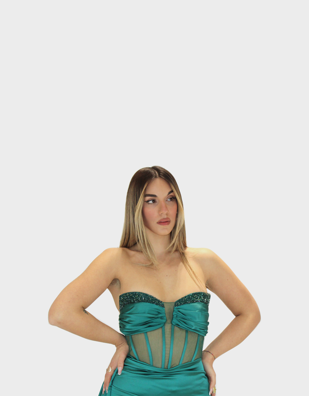 Abito verde - Elizabeth Moda - immagine 3