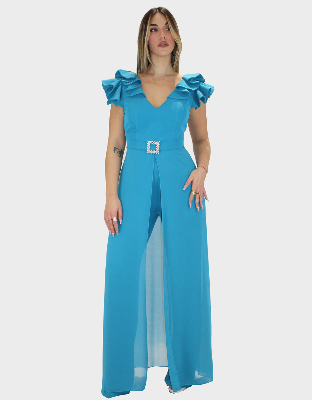 Tuta verde ottanio - Sharon