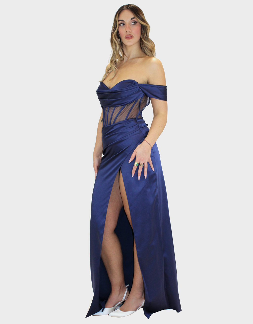 Abito blu notte - Elizabeth Moda - immagine 2
