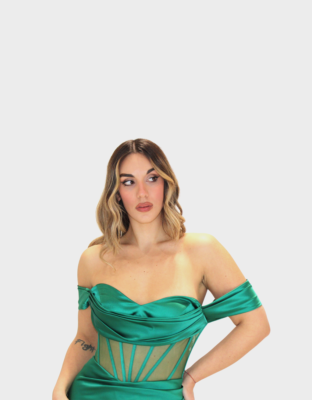 Abito verde bottiglia - Elizabeth Moda - immagine 3