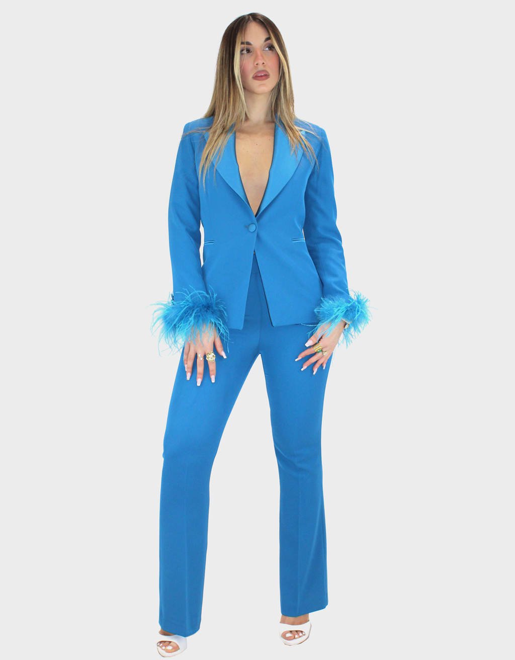 Tailleur verde petrolio - Elizabeth Moda