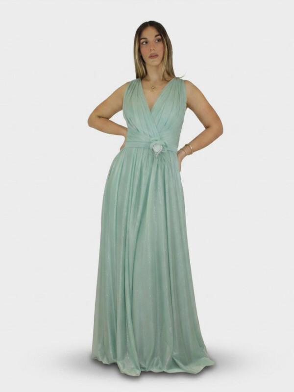 Abito verde salvia  - Elizabeth Moda