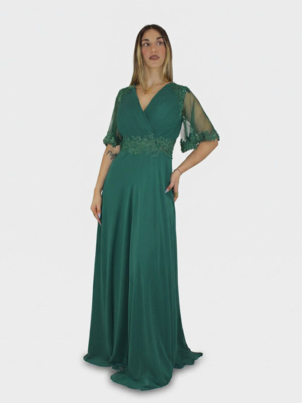 Abito verde - Elizabeth Moda